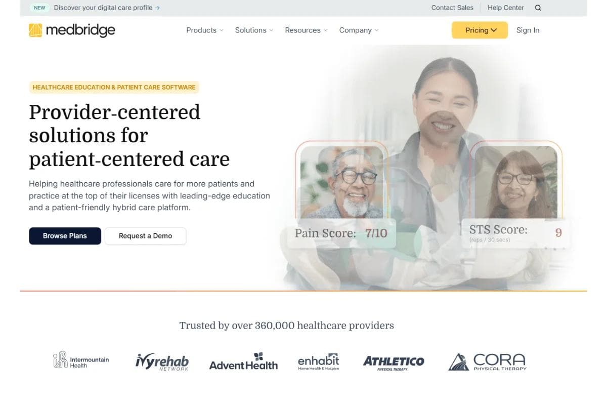 Medbridge Homepage